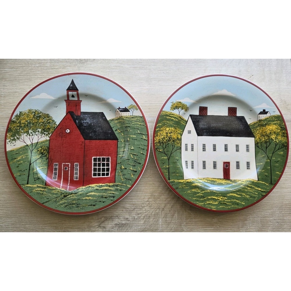 Set of 2 Sakura Brandon House Country Life 8.25" Salad Plates Warren Kimble